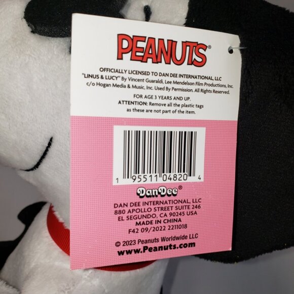 SNOOPY Joe Valentine Peanuts Animated Guitar Playing Musical Plush NEW DanDee - Picture 8 of 8